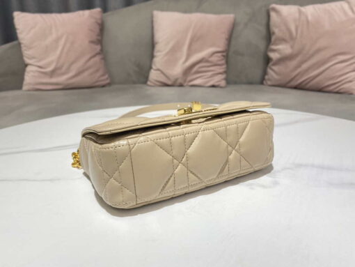 Replica Dior M9241 Small Quilted Macrocannage Calfskin Yellow 2