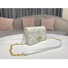 Replica Dior S5135 Caro Macrocannage Pouch Latte Quilted Macrocannage Calfskin