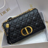 Replica Dior Medium Caro Bag Calfskin M9242 Black