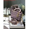 Replica Dior Small Lady My ABCDior Bag Lambskin M0538 Apricot 9
