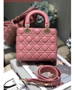 Replica Dior Small Lady My ABCDior Bag Lambskin M0538 Pink