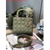 Replica Dior Small Lady My ABCDior Bag Lambskin M0538 Green