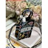 Replica Dior S5555 Mini Dior Book Tote Phone Bag black multicolor petites fleurs embroidery 10