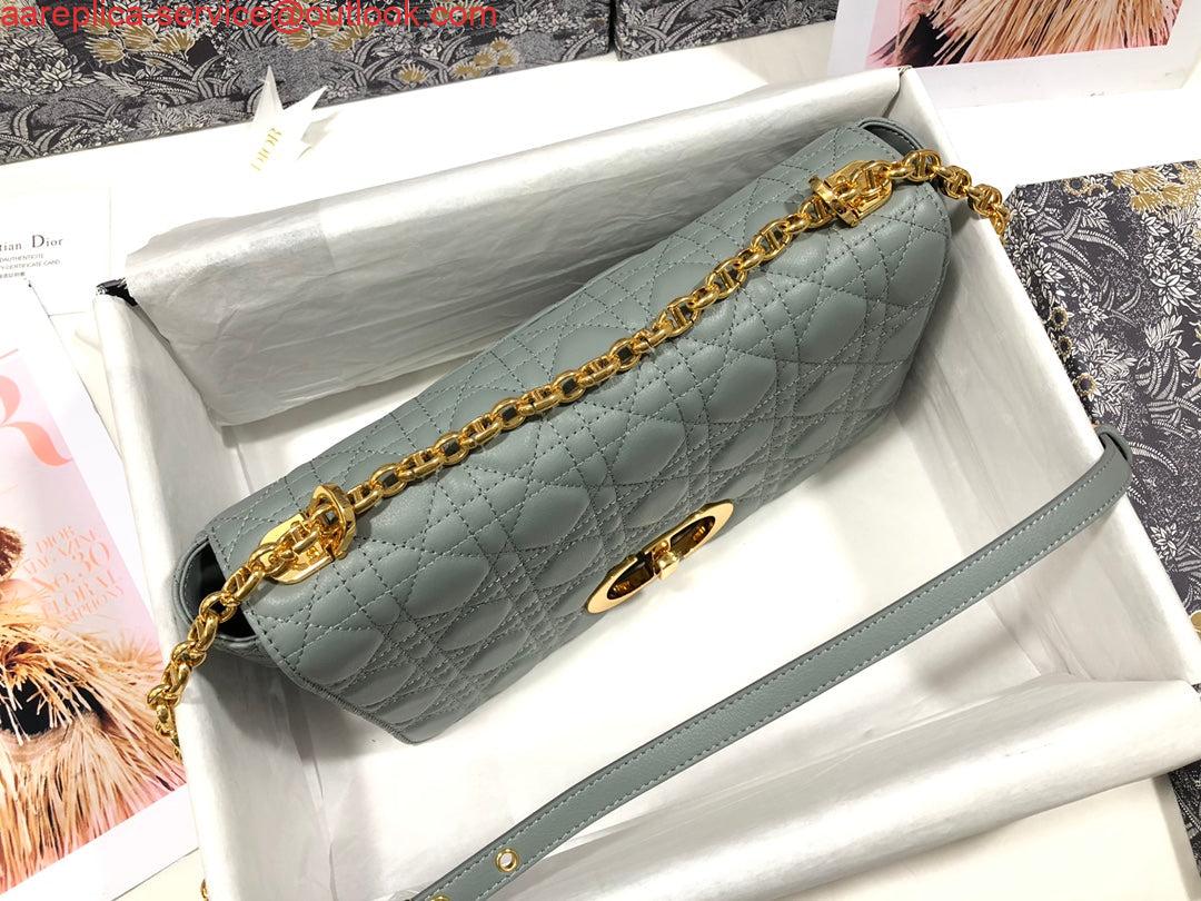 Replica Dior M9243 Large Caro Bag Calfskin Gray 5 Replica Dior M9243 Large Caro Bag Calfskin Gray 5