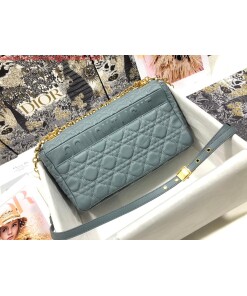 Replica Dior M9243 Large Caro Bag Calfskin Blue Replica Dior M9243 Large Caro Bag Calfskin Blue