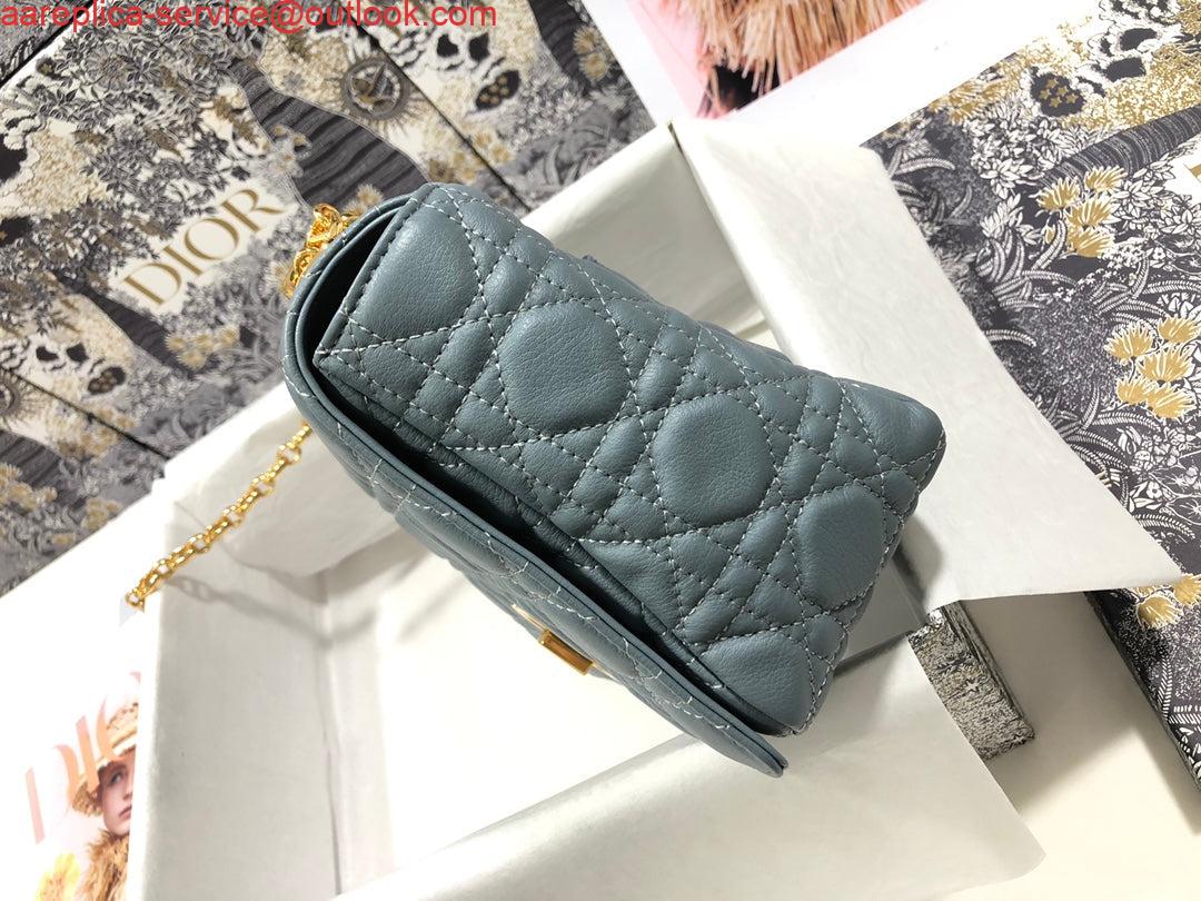 Replica Dior M9243 Large Caro Bag Calfskin Blue 2 Replica Dior M9243 Large Caro Bag Calfskin Blue 2