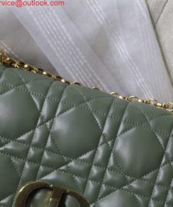 Replica Dior M9243 Large Quilted Macrocannage Calfskin Green 2