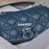 Replica Dior M9243 Large Quilted Macrocannage Calfskin White with Gold Logo 9
