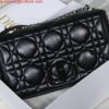 Replica Dior M9243 Large Quilted Macrocannage Calfskin White with Black logo 10