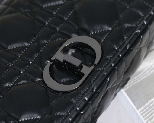 Replica Dior M9243 Large Quilted Macrocannage Calfskin Black 2
