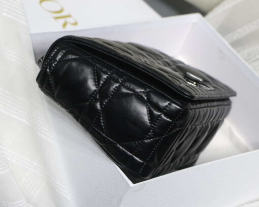 Replica Dior M9243 Large Quilted Macrocannage Calfskin Black 5