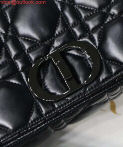 Replica Dior M9242 Medium Quilted Macrocannage Calfskin Black 2