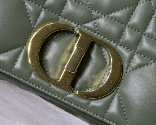 Replica Dior M9241 Small Quilted Macrocannage Calfskin Green