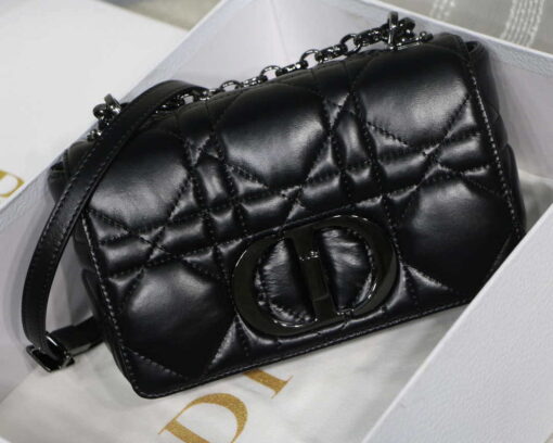 Replica Dior M9241 Small Quilted Macrocannage Calfskin Black