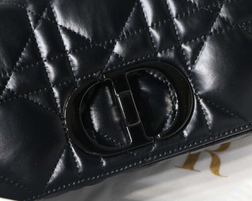 Replica Dior M9241 Small Quilted Macrocannage Calfskin Black 2