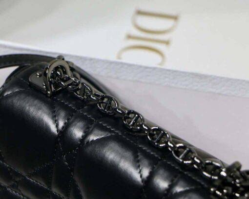 Replica Dior M9241 Small Quilted Macrocannage Calfskin Black 4