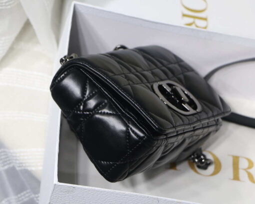 Replica Dior M9241 Small Quilted Macrocannage Calfskin Black 5