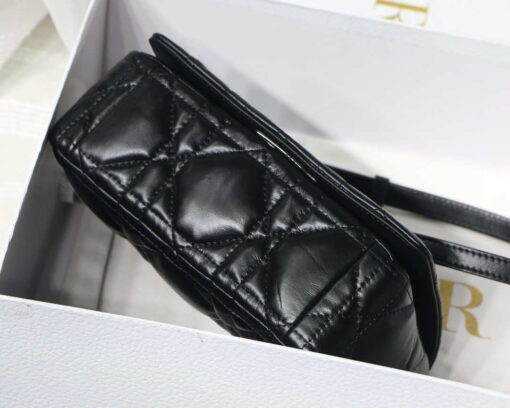 Replica Dior M9241 Small Quilted Macrocannage Calfskin Black 6