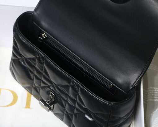 Replica Dior M9241 Small Quilted Macrocannage Calfskin Black 7
