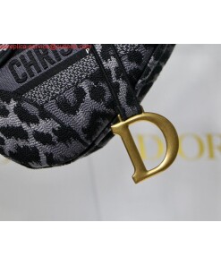 Replica Dior Saddle Bag M0446 Gray Mizza Embroidery 2