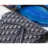 Replica Dior Saddle Bag M0446 Blue Dior Oblique Jacquard 10