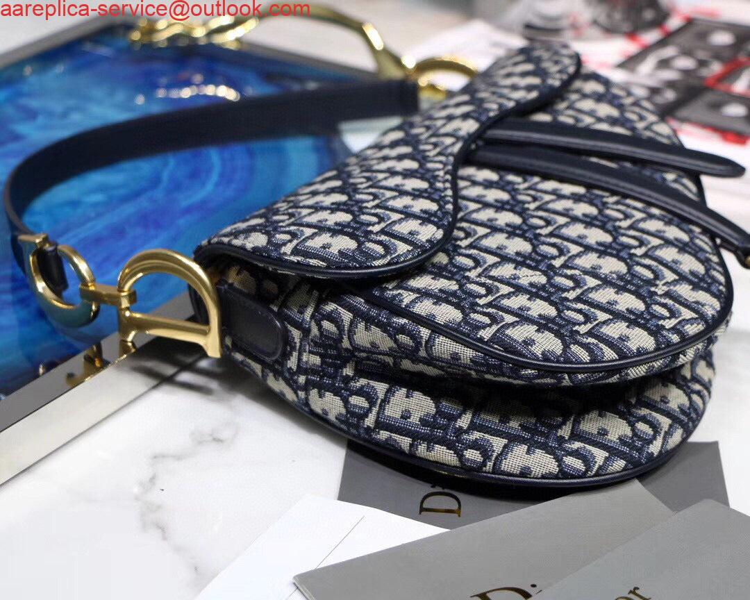 Replica Dior Saddle Bag M0446 Blue Dior Oblique Jacquard 5 Replica Dior Saddle Bag M0446 Blue Dior Oblique Jacquard 5