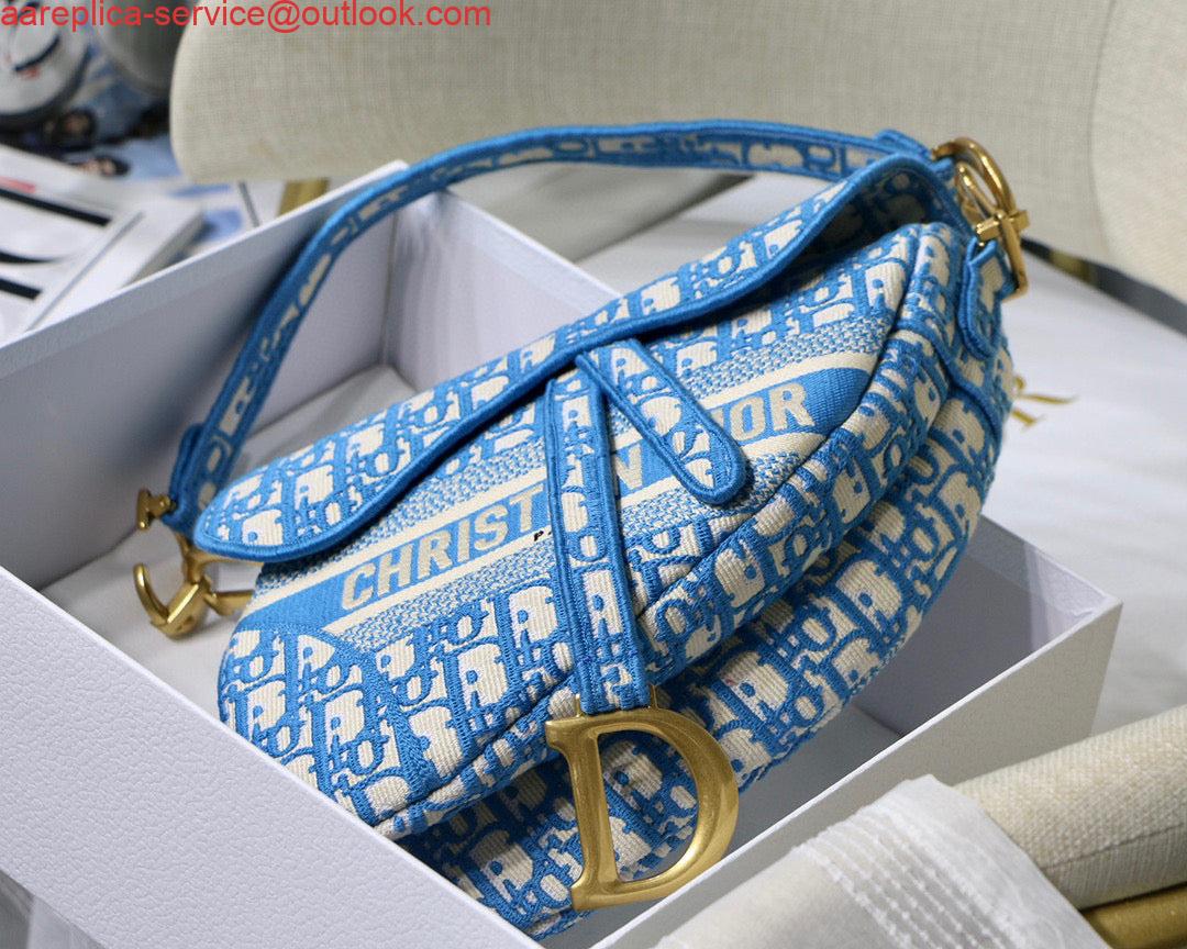 Replica Dior Saddle Bag Burgundy Dior Oblique Jacquard M0446 Blue 6 Replica Dior Saddle Bag Burgundy Dior Oblique Jacquard M0446 Blue 6