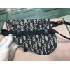 Replica Dior Saddle Belt Bag S5632 Black grained calfskin 8