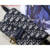 Replica Dior Saddle Belt Bag S5619 Blue Dior Oblique Jacquard