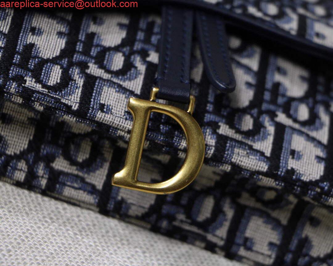 Replica Dior Saddle Belt Bag S5619 Blue Dior Oblique Jacquard 8 Replica Dior Saddle Belt Bag S5619 Blue Dior Oblique Jacquard 8