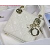 Replica Dior S0856 MICRO LADY Dior Bag White Cannage Lambskin with Pearl 10