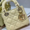 Replica Dior S0856 MICRO LADY Dior Bag Yellow Cannage Lambskin