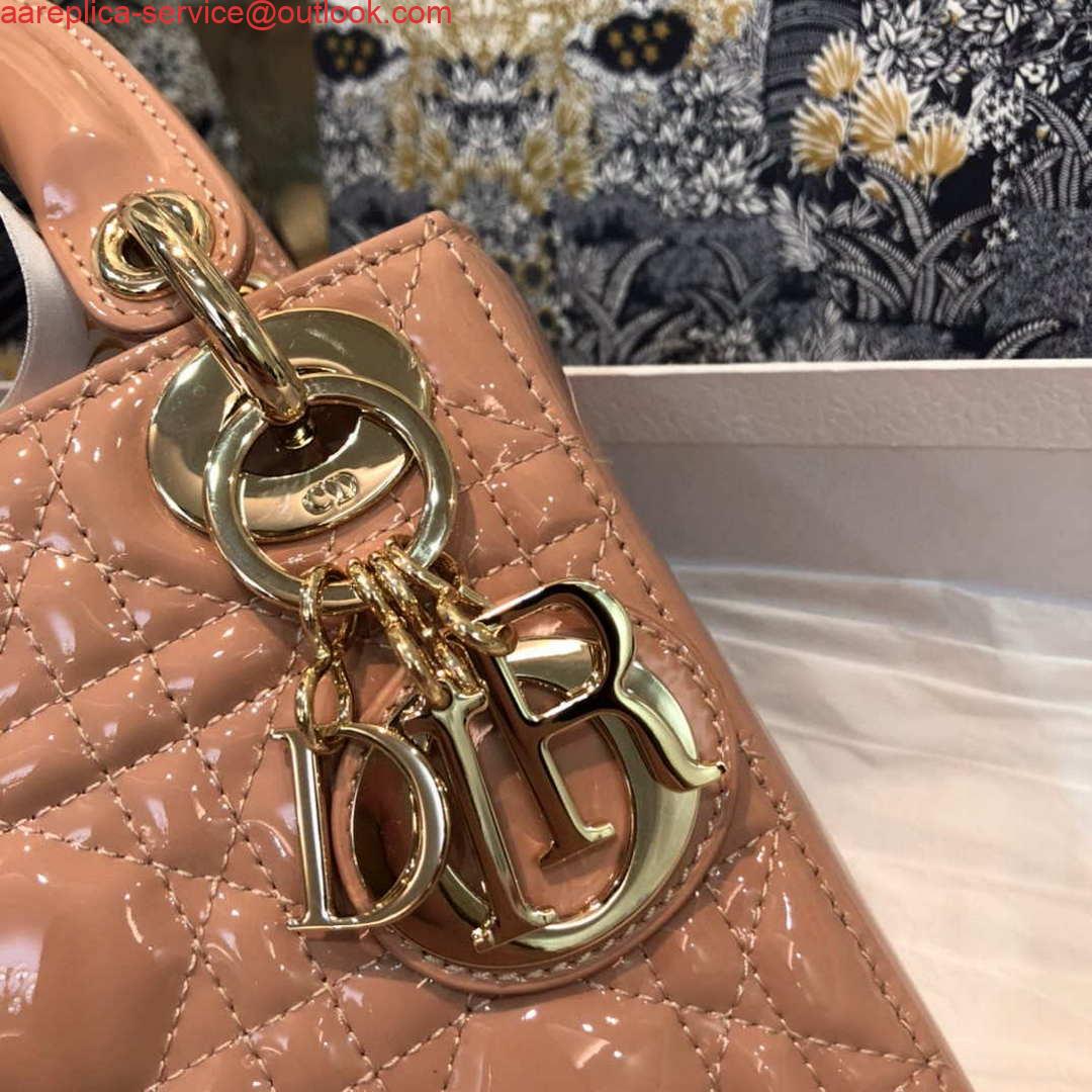 Replica Dior M0505 Mini Lady Dior Bag Rose Des Vents Patent Cannage Calfskin 2 Replica Dior M0505 Mini Lady Dior Bag Rose Des Vents Patent Cannage Calfskin 2