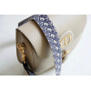 Replica Dior M9320 Large Bobby Bag Brown Box Calfskin with Blue Oblique Strap 9