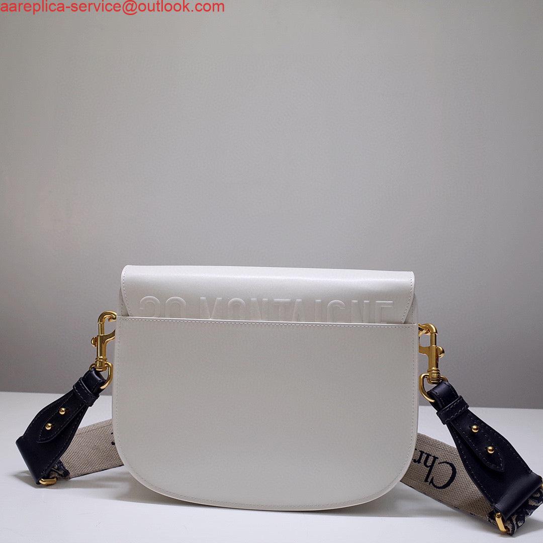 Replica Dior M9320 Large Bobby Bag white Box Calfskin with Blue Oblique Strap 3 Replica Dior M9320 Large Bobby Bag white Box Calfskin with Blue Oblique Strap 3