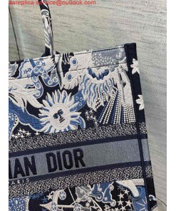 Replica Dior M1286 Large Book Tote Blue Multicolor Zodiac Fantastico Embroidery