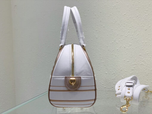 Replica Dior M6202 Medium Vibe Zip Bowling Bag Gold 3