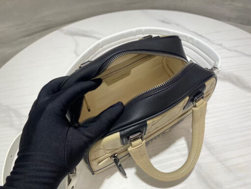 Replica Dior M6202 Medium Vibe Zip Bowling Bag Apricot 7