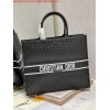 Replica Dior M1286 Large Book Tote Black Perforated and Embossed Oblique Calfskin