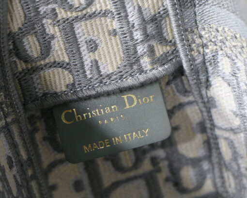 Replica Dior M1241 Small Diorcamp Bag Gray Dior Oblique Embroidery 8