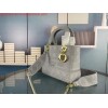 Replica Dior M0565 Medium Lady D-Life Bag Cannage Embroidery Black 9