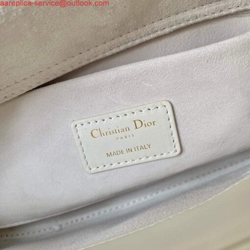 Replica Dior M0540 Lady D-joy Bag White Cannage Calfskin 7