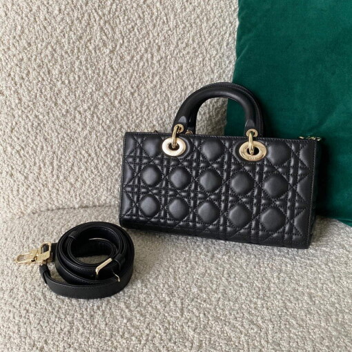 Replica Dior M0540 Lady D-joy Bag Black Cannage Calfskin