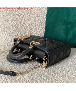 Replica Dior M0540 Lady D-joy Bag Black Cannage Calfskin 2