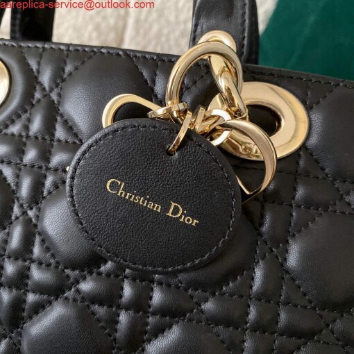 Replica Dior M0540 Lady D-joy Bag Black Cannage Calfskin 5