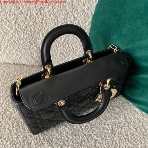 Replica Dior M0540 Lady D-joy Bag Black Cannage Calfskin 6