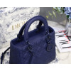 Replica Dior M0565 Medium Lady Dior Cannage Calfskin Bag Red 9