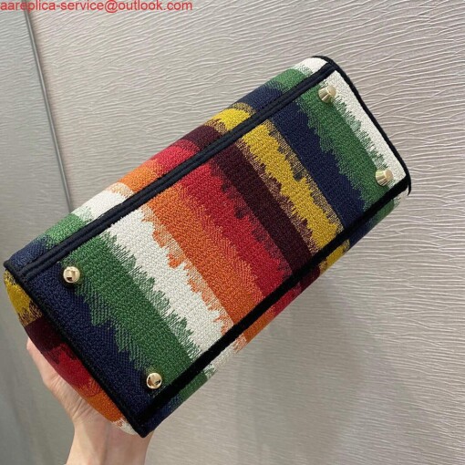 Replica Dior M0565 Medium Lady D-lite Embroidery Bag colourful 5
