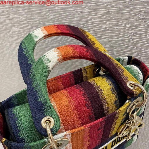 Replica Dior M0565 Medium Lady D-lite Embroidery Bag colourful 6
