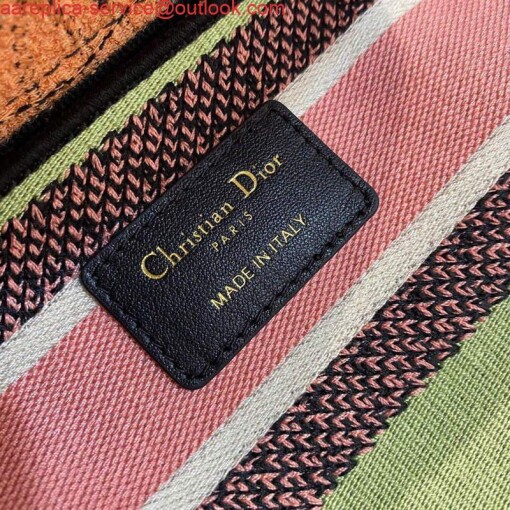 Replica Dior M0565 Medium Lady D-lite Embroidery Bag Pink 8